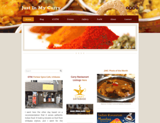 justinmycurry.com screenshot