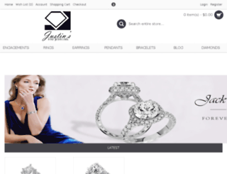 justinsfinejewelers.com screenshot