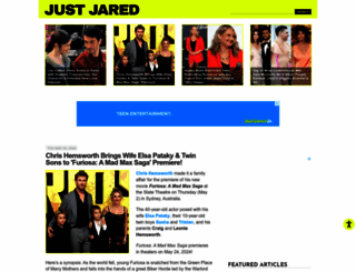 justjared.com screenshot
