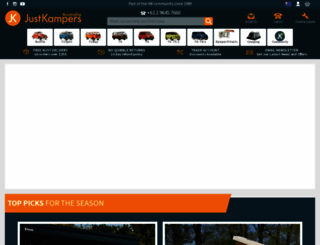 justkampers.com.au screenshot