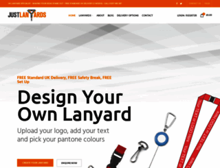 justlanyards.co.uk screenshot