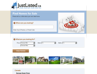 justlisted.ca screenshot