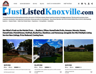 justlistedknoxville.com screenshot