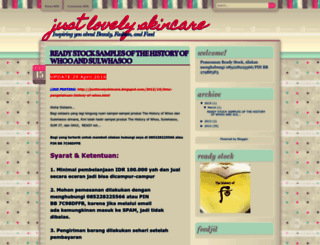 justlovelyskincare.blogspot.com screenshot