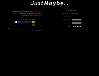 justmaybe.co.uk screenshot