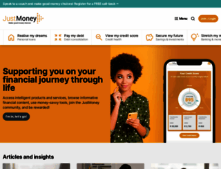 justmoney.co.za screenshot