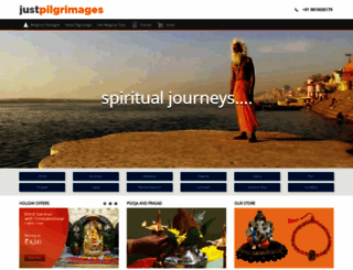 justpilgrimages.com screenshot