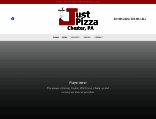 justpizzachesterpa.com screenshot