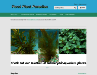 justpondplants.com screenshot