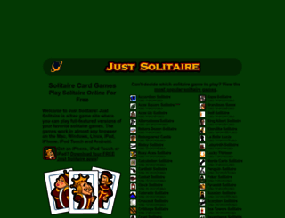 justsolitaire.com screenshot