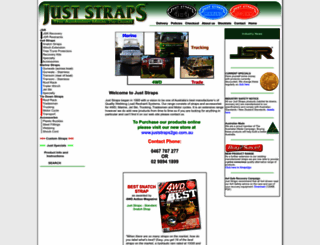 juststraps.com.au screenshot