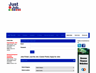 justthejob.co.za screenshot