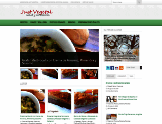 justvegetal.com screenshot