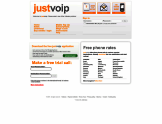 justvoip.com screenshot