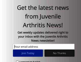 juvenilearthritisnews.com screenshot