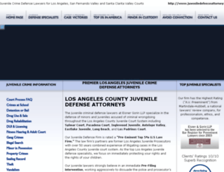 juveniledefenseattorneys.com screenshot