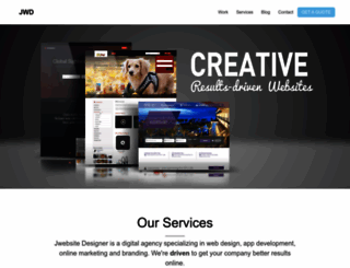 jwebsitedesigner.com screenshot