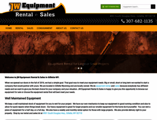 jwequipmentllc.com screenshot