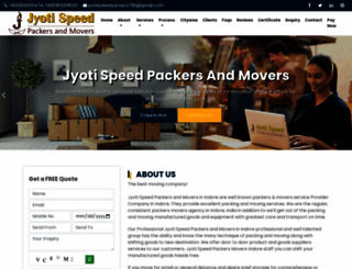 jyotispeedpackers.com screenshot