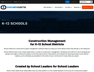 k12constructionsoftware.com screenshot