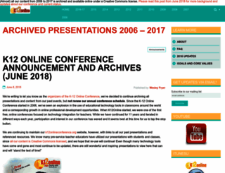 k12onlineconference.org screenshot
