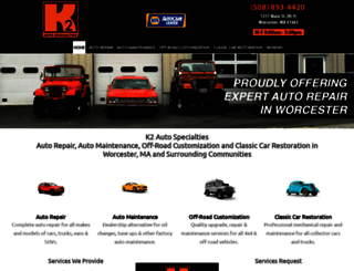 k2autospecialties.com screenshot