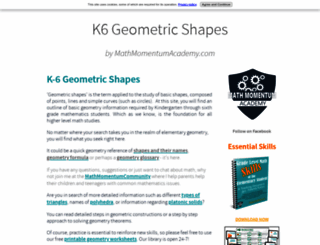 k6-geometric-shapes.com screenshot
