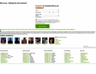 k9.co.za screenshot