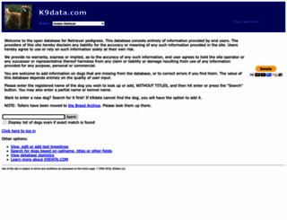 k9data.com screenshot