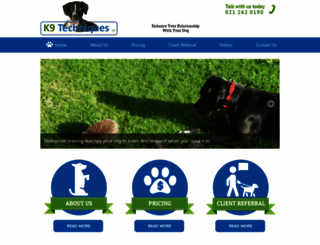 k9techniques.com screenshot