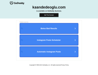 kaandedeoglu.com screenshot
