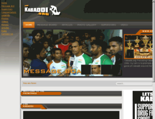 kabaddi.org screenshot