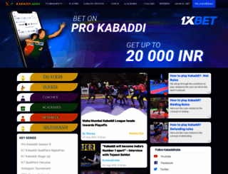 kabaddiadda.com screenshot