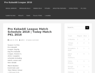 kabaddipro.com screenshot