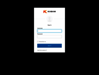 kabam.okta.com screenshot