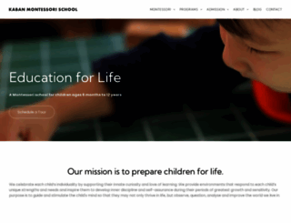 kabanmontessori.ca screenshot