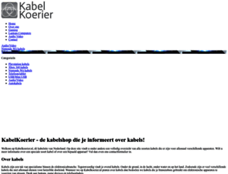 kabelkoerier.nl screenshot