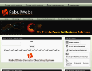 kabulwebs.com screenshot