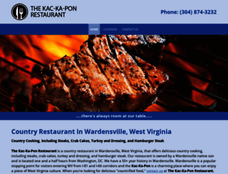 kackaponrestaurant.com screenshot