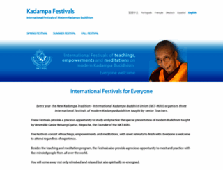 kadampafestivals.org screenshot