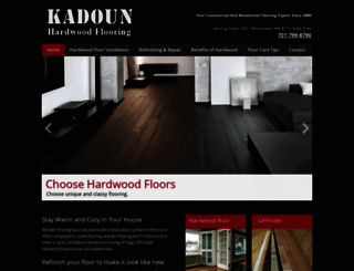 kadounhardwoodfloors.com screenshot