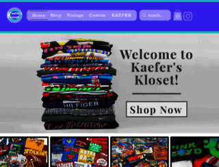 kaeferskloset.com screenshot