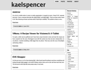 kaelspencer.com screenshot