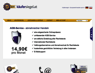 kaeufersiegel.at screenshot