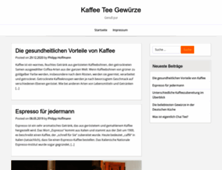 kaffee-tee-gewuerze-shop.de screenshot