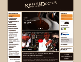 kaffeemaschinendoctor.de screenshot