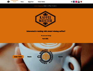 kaffeemeister.com screenshot