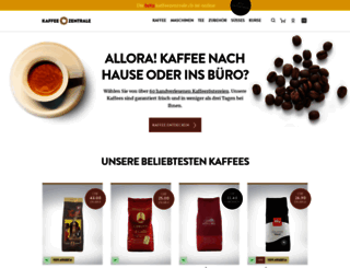 kaffeezentrale.ch screenshot