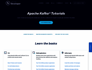 kafka-tutorials.confluent.io screenshot