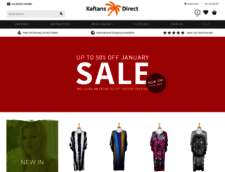 kaftans-direct.co.uk screenshot